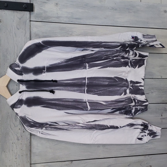 Champion Other - Champion Lightweight Fleece Feather Dye Hoodie Mens Size Large NEW NWT